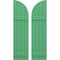 Ekena Millwork Americraft 4-Board (2 Batten) Wood Joined Board-n-Batten Shutters w/ Arch Top, ARW101BQ414X77LPH, PR ARW101BQ414X77LPH - alternate 1